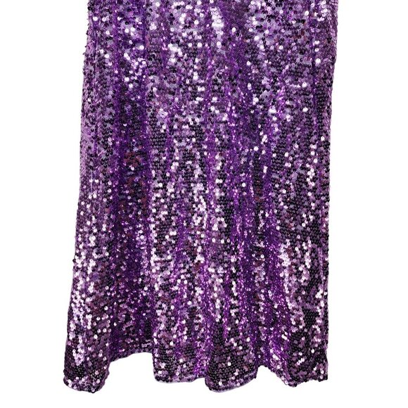Grace Karin Girls Sequined Purple Party Dress Size 12Y - Picture 4 of 10